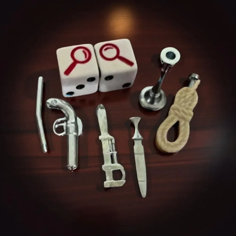 2021 Clue Jr. Board Game Replacement Pieces Weapons & Die